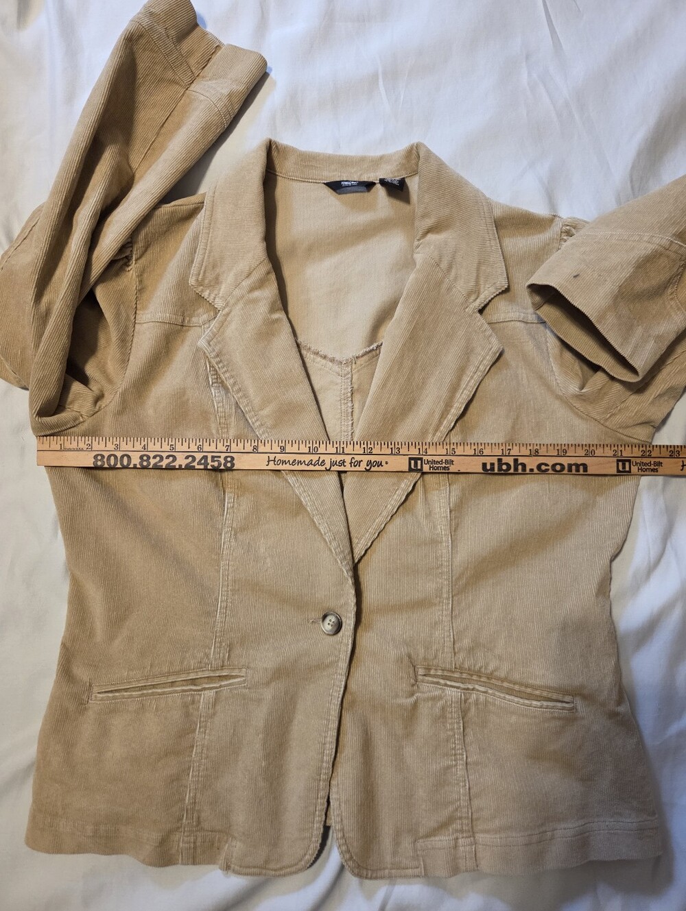 Mossimo Tan Western Corduroy Jacket XL Vintage 90s - Picture 6 of 9